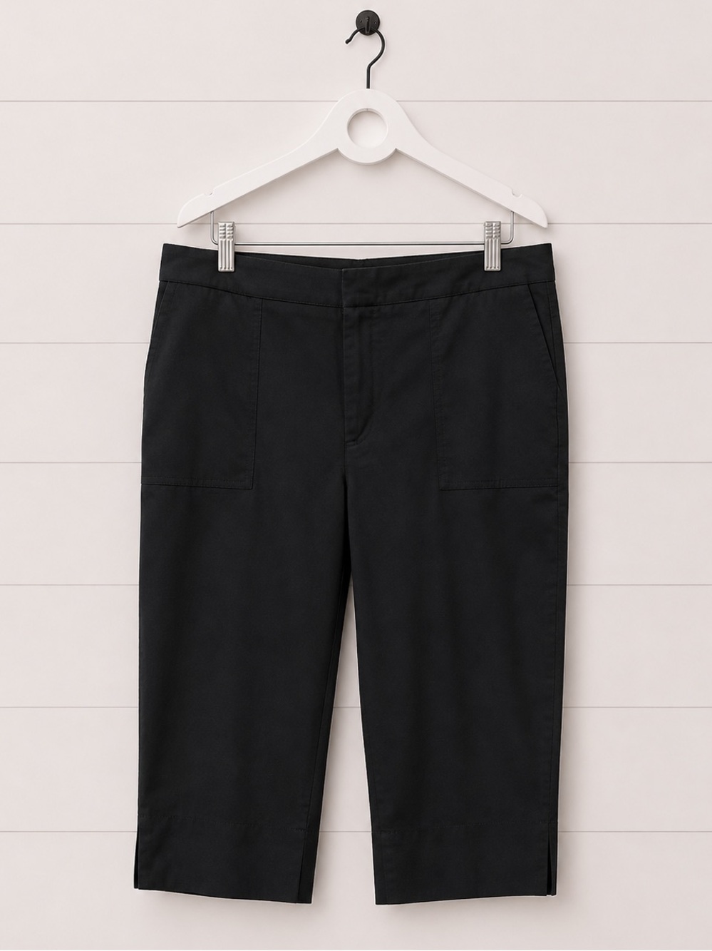 Simons Black Linen Capris